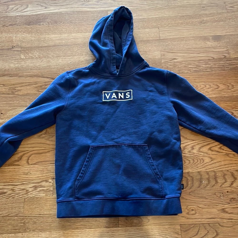 Boys size large navy Vans hoodie sweatshirt
